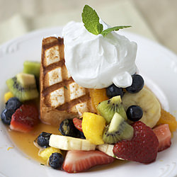 Grilled Angel Food Cake with Fruit
