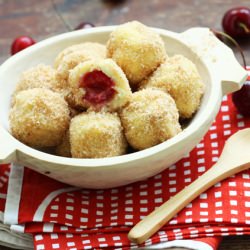 Cherry & Sweet Cheese Dumplings