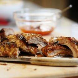 Grilled Sticky Ribs with Asian slaw