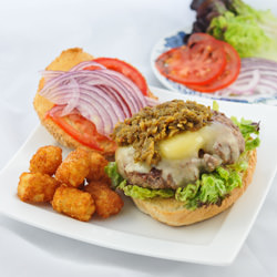 Hatch Green Chiles Cheesburger