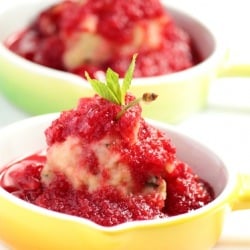 Sweet Cherry and Mint Dumplings