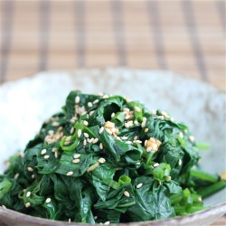 Korean Spinach Salad “Banchan”