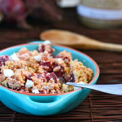 Beet and Goat Cheese Quinoa