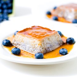 Blueberry Flan