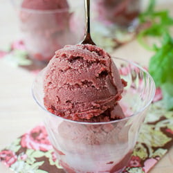 Cherry Basil Sorbet