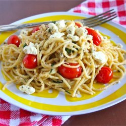 Lemon-Feta Crab Pasta