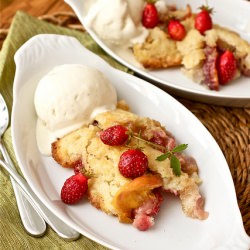 Country Peach & Strawberry Cobbler