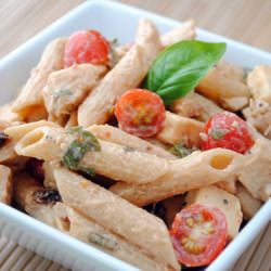 Spicy Pasta Salad with Smoked Gouda