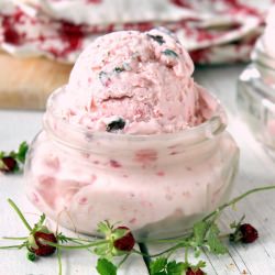 Strawberry Basil Ice Cream