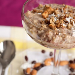 Overnight Banana Almond Pudding