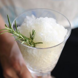 Herb and White Wine Granita
