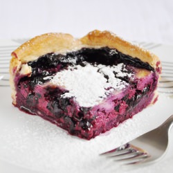 Blueberry and Cream Tart