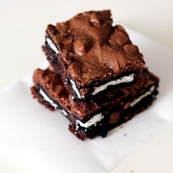 Oreo-Stuffed Brownies