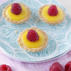 Meyer Lemon & Raspberry Tartlets