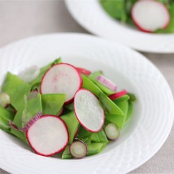 Snow Pea, Radish and Scallion Salad
