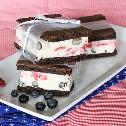 Red White & Blue Ice Cream Sandwich