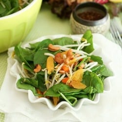 Spinach Orange & Cashew Salad