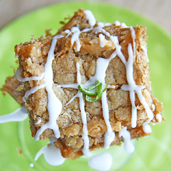 White Chocolate Margarita Blondies