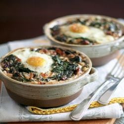 Spinach & Buckwheat Egg Bake