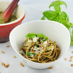 Making Pesto