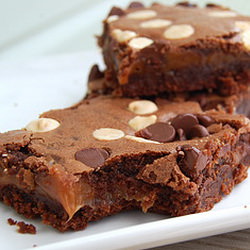 Caramel Stuffed Brownies