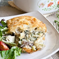 Cheesy Impossible Zucchini Pie