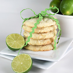 Chewy Lime & Coconut Cookies