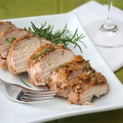 Walnut Rosemary Crusted Chicken