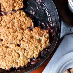 Skillet Strawberry Cobbler