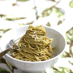 Basil Garlic Scape Pesto