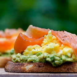 Egg Sandwich with Salmon