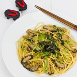 Japanese Tuna and Mushroom Pasta