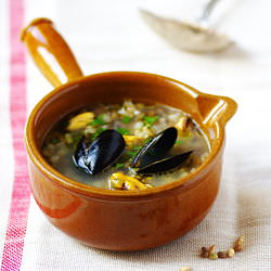 Cereal and Lentil Soup