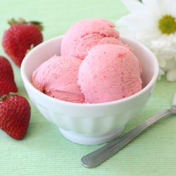 Strawberry Sour Cream Ice Cream