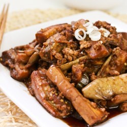Braised Eggplant in SweetBean Sauce