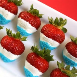 Strawberries in Red, White & Blue