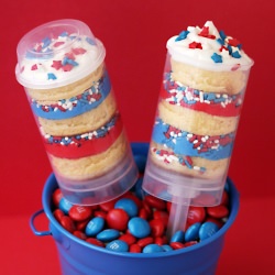 No Bake Push Pop Cake