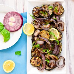 Grilled Zucchini and Red Onion