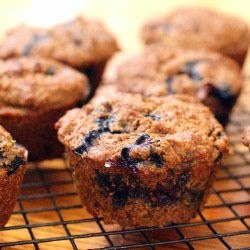 Blueberry Molasses Bran Muffins