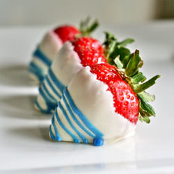White Chocolate Dipped Strawberries
