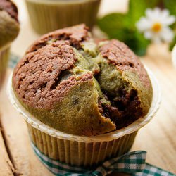 Matcha and Chocolate Muffins