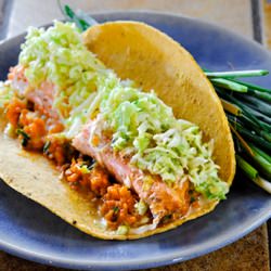 Salmon Fish Tacos with Sweet Potato