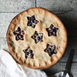 Buttermilk Blueberry Pie