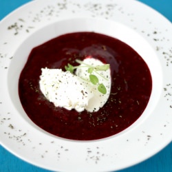 Chilled Soup of Red Fruits