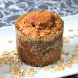 Peanutty Banana Oat Muffins