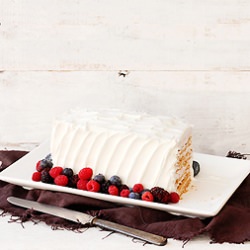 4th of July Strawberry Icebox Cake
