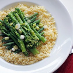 Green Beans, Broccoli and Bulgur