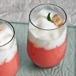 Creamy Tomato Soup with Olive Oil Foam