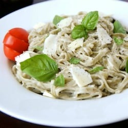 Creamy Two-Cheese Linguine