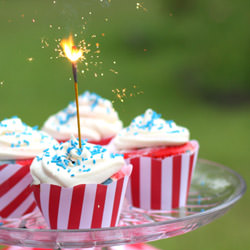 Sparkler Cupcakes
